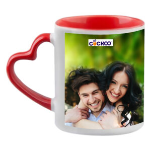 OUTER HEART HANDLE COLOUR MUG