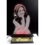 Personalized Laser Engraved Acrylic LED Edge-Lit With 6 Color Base