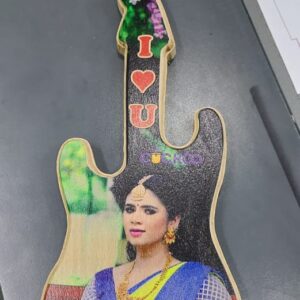 Personalized Wooden Guitar UV Print